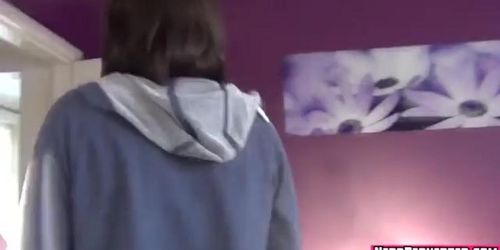 Hot Brunette Clara Brown Shows Off Her Hairy Pussy Tnaflix