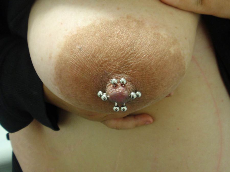 Amateur nipple rings