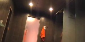 Spy cam in shower voyeurs one woman washing nude