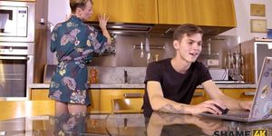 SHAME4K Mature blonde didnt expect her friends son to be so pervy