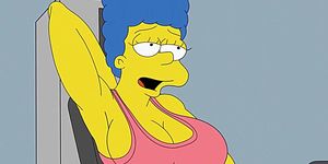 marge and bart in the gym nikisupostat 1080p 1080p