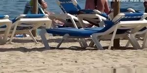 Hot Topless Girls Sunbathing On The Beach