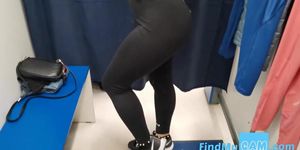 Girl in the fitting room Workout leggings POV (Anna Mole)