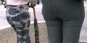 Candid Ass in Jeans 02 (+slow motion)