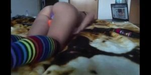 humping my bed while watching cocks