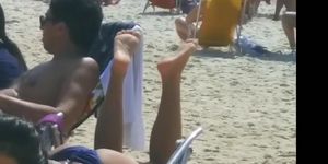 Candid Feet at Beach