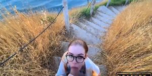 Sucking Cock with a View of the Sea Blow Jobs and Sex Outdoors
