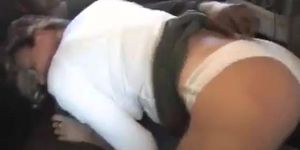 Hot blonde suck and riding black cock in the car