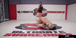ULTIMATE SURRENDER - Wrestling dykes love eating wet pussies after fighting