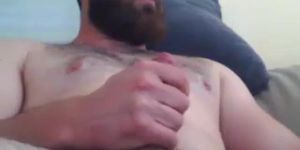 Bearded Hairy Guy Orgasms