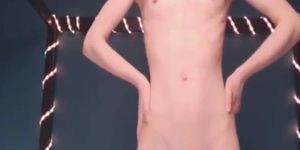 Super Petite Solo Girl Teasing Nude Exposing Her Tight Vagina.Mp4
