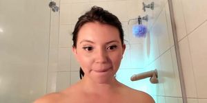 Girl washes in the shower and plays with dildos>>>>more with her:https://bit.ly/2P857NP