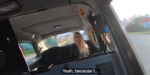 FAKEHUB - Taxi babe gets fucked in cab by taxi driver outdoor (amateur )