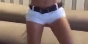 Twerking White shorts
