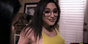 Sweet latina teen babes shared and fucked a big dick (Joanna Angel, Bella Danger, Abella Danger)