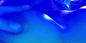 Hot Girl Plays With Her Pussy In A Tanning Bed