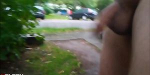 A man shows his dick in public in Germany