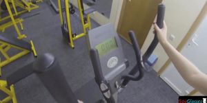 Girl Gets Pickedup And Fucked In The Gym