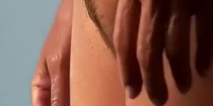 Trimmed pussy mature nudist woman
