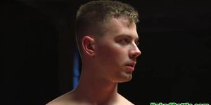 Wrestling stud assfucked and gets dick jerked