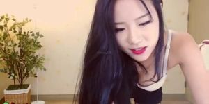 Hot Asian camgirl dances in fishnet pantyhose