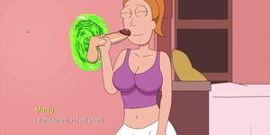 Rick and Morty: A Way Back Home- Summer is sucking off her brother