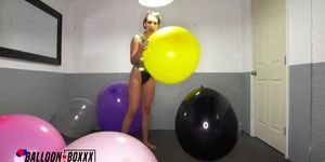 Natalie Porkman Masturbates Wildly On Balloons