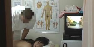 Japanese massaged and required to stretched nub on spy cam