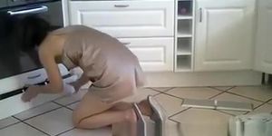 Sexy household cleaning