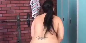 Beautiful bouncy boobs BBW girl fucks her fat juicy pussy (Devyn Devine)