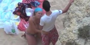 Big boobs woman fucked in the beach