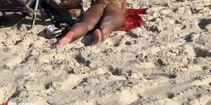 hot young girl on the beach 2
