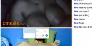 Omegle huge cumshot for massive boobs