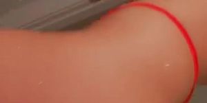 ALANNA OnlyFans Red Thong Lewd Video Leaked