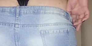 outgrown jean shorts try on (amateur )