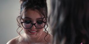 Lesbian teen Leana Lovings coming out party at prom night had her nervous (Gizelle Blanco)