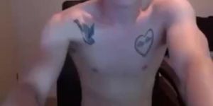 Tattooed Twink Masturbates