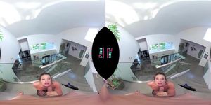 Hard dick for sexy girl in stockings VR