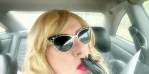 Mrs Ruthie Roman Sexy Blonde Car Smoking More 120 Menthol