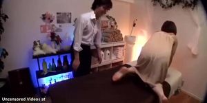 Japanese oiled massage with beautiful teen