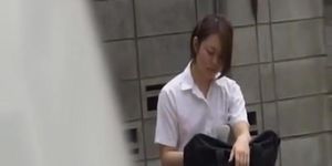 I love this hot Asian schoolgirl and her boobs sharking video