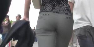 eastern European perfect ass wins on all fronts in street candid