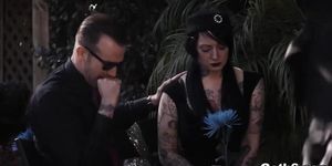 Goth teen Marley Brinx bangs with a widower