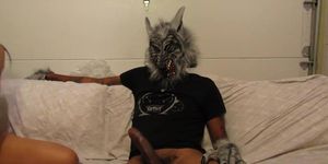 big black wolf fucks asian (halloween)