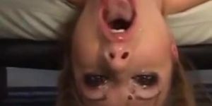 HUGE GAGGING ON FIRT PORN CASTING