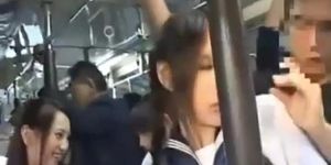 Asian Girls on a Bus