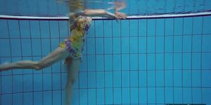 Russian girl Milana found her natural talent in the pool
