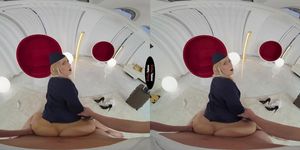 hot blonde flight attendent VR