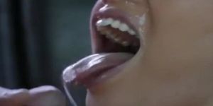 Asa Akira beautiful cum in mouth