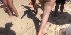 Hot young Girl gganteon the beach 3